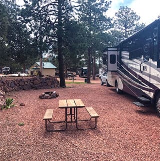Camping in Colorado Springs at Mountaindale RV Resort campsite #37