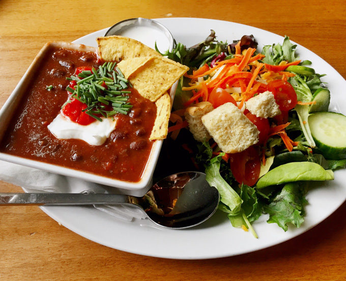 Black Bean Soup & Side Salad