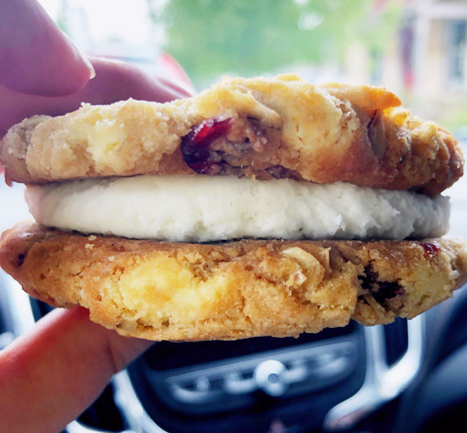 Milk Maid Cookie from Mountain Top Cookie Shop in Breckenridge CO.